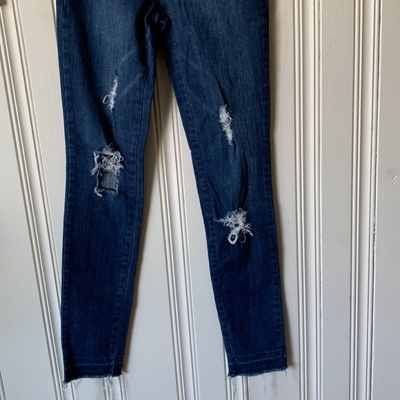 Versace Distressed Skinny Jeans Size 26 - Picture 4 of 12